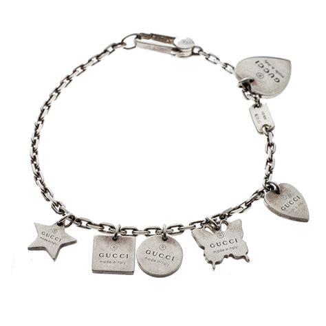 gucci bracelets on sale|gucci charm bracelet in silver.